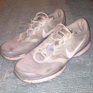 Nike Grey and White training shoes